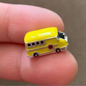 NWOT School Bus Charm Sterling Silver 925